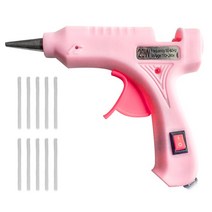 충전글루건 실리콘총 미니 글루스틱 추천 20W 핫멜트 접착제 총 7mm 10PCS 스틱 미니 산업 열 온도 전기 DI, 01 빨간_01 20W_01 미국