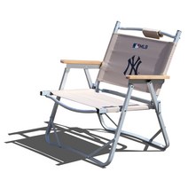 MLB NY양키스 로우 캠핑체어, 아이보리, 1개