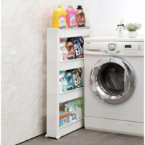 위즈홈 이동식 틈새선반 4단, 혼합색상