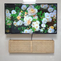 JayB공방 라왕 라탄 셋톱박스정리함 셋톱박스거치대 가림막 벽콘센트가리개, 라왕 1000mm - 라탄원단 원색