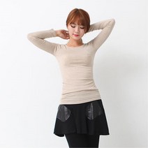여자 데일리 면 스판 멜란지 롱티셔츠 40대 캐주얼 긴팔티셔츠 대학생 여성