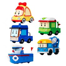 폴리 캐릭터 자동차 모음 내구성 붕붕 추천선물 유아 내연기관, 로디