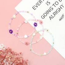 비단길 하티플로 자개 크리스탈 비즈 팔찌