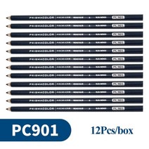 Prismacolor 전문 유성 색연필 12pcs lapis de cor 스케치 색연필 아트 드로잉 용품 pc92793810921093, pc-901-12pcs