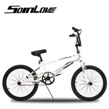 BMX 페그 묘기자전거 산악 자전거 멋진 쇼 스턴트 등반 토끼 점프 학생, 하얀