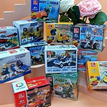 레고형 미니블럭 6개 랜덤세트 직업체험 집콕놀이 키트 래고호환 블록 유치원 어린이집 답례품 친구선물 크리스마스선물 키즈, 10개랜덤