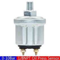 유면계 유량계 0-10 Bar 오일 압력 게이지 2 "52mm 오일 프레스 미터 표시기 7 색 조명 1/8NPT 센서, 04 Oil press Sensor