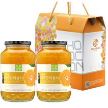 초록원 제주한라봉차 한라봉청 선물세트 (1kg+1kg)