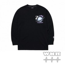 MLB) LIKE 플래닛 오버핏 긴팔 티셔츠 3ATSL0214-50BKS