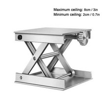 목공 작업대 과학 실험 및 라우터용 실험실 잭 리프트 테이블 조정 내구성 도구, [01] Silver