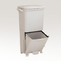 바퀴달린 대형 분리형 측면 상단 2단 페달 쓰레기통