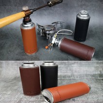 타카라 부탄가스워머 캠핑용품 부탄가스케이스 가죽케이스 기타캠핑용품, 1개, 2.카멜브라운