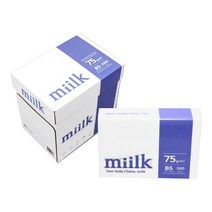 B5 밀크 복사지 75g 1박스 500매X5권, 밀크 75g／500매(5개입／1박스)