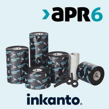 APR6 40mmx300M 5롤 바코드리본 알모르 ARMOR 잉칸토 inkanto 왁스레진리본 유포지라벨인쇄