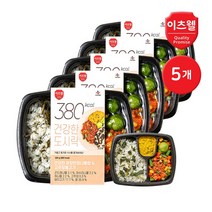 [CJ프레시]이츠웰 다이어트 건강 도시락 380kcal / 영양만점 나물밥 + 돼지고추장불고기 220gX5개, 상세페이지 참조