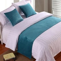 유럽 스타일 럭셔리 벨벳 침대 2 개 콘솔 데코 주방소품 테이블, 50x260cm Bed Runner, 05