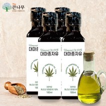 큰나무 캐나다 대마종자유 햄프씨드 오일, 180ml, 4개