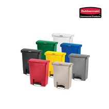 러버메이드 슬림짐 스텝온 쓰레기통 30L/8G 회색, 단품