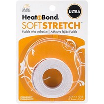 HeatnBond SoftStretch Ultra Iron-On Adhesive 5/8 Inch x 10 Yards, 1