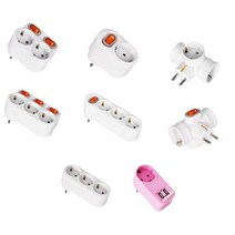 국산 선없는 멀티탭 접지 개별스위치 현대 회전형 1구 2구 3구 탭류 T자형, 3구 회전 멀티탭(일반) (HJT-31)