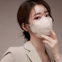 고르고 바른 KF94 국산 새부리형 마스크 대형, 베이지, 30매, 1개