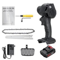 전기톱 추천 충전톱 리튬 이온 배터리 전원 표시기 인치 소형 마키타 사용 한 손으로 나무 절단기 도구, 1 battery+미국