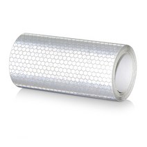 바이크 야간라이딩 조끼안전 마크 반사 테이프 스티커 10cm x 3m 자동차 스타일링 자체 접착 경고 오토, 01 WHITE