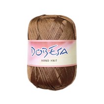 [앵콜스] 인견튜브사 도베사 Dobesa 뜨개실/털실 네트백 여름실 코바늘 손뜨개, 109 갈색