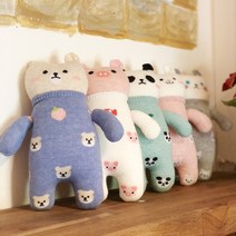 몰랑몰랑 애니멀 양말인형만들기 DIY 바느질 수업교구, 흰색
