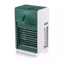 냉난방 캠핑 이동식 에어컨 캐리어 작은방 사무실 책상선풍기 음이온 휴대용 미니 USB 데스크탑 스프레이, 02 Green