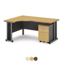 토파스 국산 TR A형 ㄱ자책상(멀티) 퍼즐책상 (서랍 별도구매), L형 상판 MB망비 W1600 D1200 H720