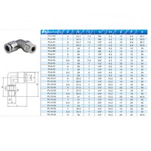 유압 프레스 압착기 자키 M5 M6 1/8 quot1/4quot 3/8 BSPT Male Elbow 공압 304 스테인레스 맞춤 퀵 커넥터, 03 8mm_04 1/8