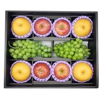 CJ 회사 단체 시댁 처가 친정선물 가족선물[2023추석선물세트]프레시웨이 사과 배 샤인머스캣 선물세트 5kg 감사 명절, 45개