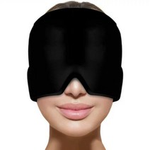 [빠른배송] 두피열 쿨링 아이스캡 두피열감 편두통 두통 완화 페이스 마사지 수면도구 안마 이완 아이스 테라피, 블랙