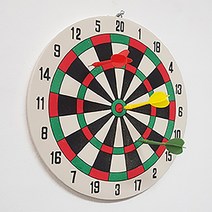 양면 다트 소형 벽걸이 원형 과녁 다트 판 핀 세트