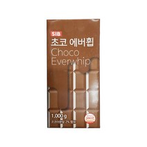 [성진] 선인 초코 에버휩 1000g 가당 초코휘핑크림 식물성크림 (아이스박스 포장상품), 7개, 7개
