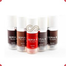 세피아 위생인증 펌핑 10ml 색소 머신 수지 엠보 겸용 반영구화장색소, 라이트브라운