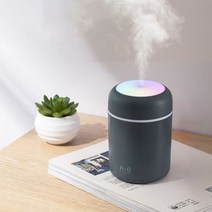 360ML 에센셜 오일 디퓨저 불꽃 가습기 초음파 쿨 안개 제조 업체 아로마 테라피 분무기 홈 오피스 자동차에 대 한, 03 Grey
