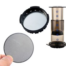 커피필터 Aeropress커피 메이커 필터 스테인레스 스틸 디스크 금속 울트라 필터 에어로프레스 커피 메이커 주방 커피 액세서리용 4 개, 2. 2PCS, 1. CHINA