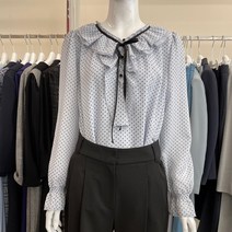 케이엘 KL 러블리도트 프릴라운드 블라우스 BL22MD04OO