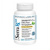 Biomedic Labs RX Serra RX 260 Serrapeptase 바이오메딕 랩스 세라펩타제 260000SPU 120정, 기본, 1개