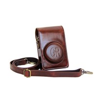 [GL] RICOH 리코 GR/GR2/GR3 카메라 케이스 [블랙] [브라운] [다크 브라운], 다크 브라운, 1개