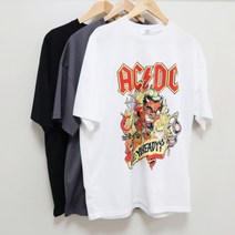 빈티지 ACDC 반팔티 3컬러