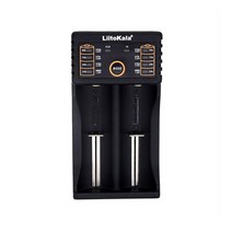 Liitokala 18650 배터리 충전기 KC인증 만능 건전지 자전거 후레쉬 라디오 AA AAA 충전, 2구