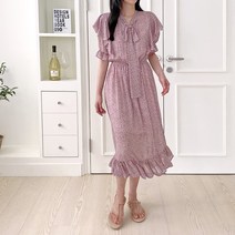 여성 샤랄라 여름 롱 원피스