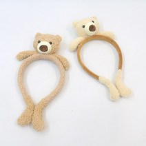 곰돌이 귀장식 머리띠, 브라운