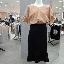 에이비에프지 (가을)AFU3GB 브이넥 소매주름 블라우스