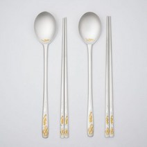 한국도자기리빙 거북 조각 금부 예단 은수저()금부 조각거북 은수저, 2벌세트