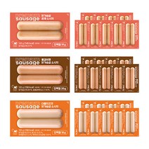 헬스앤뷰티 닭가슴살 소시지 (불갈비향 10팩 + 훈제 10팩 + 치즈맛 10팩 / 총 30팩), 혼합, 30팩, 100g