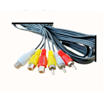 3RCA AV 연장선 3m 오디오 비디오 케이블 레트로게임기 티비유선연결 음향단자